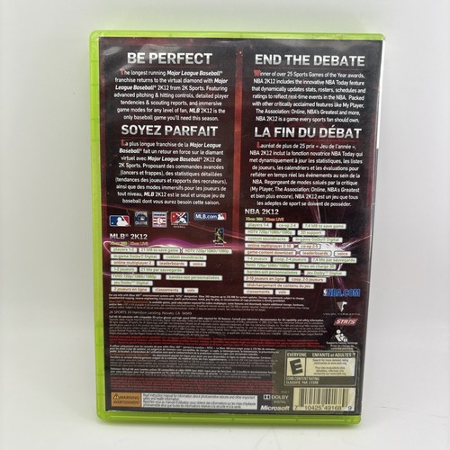 2K Combo Pack MLB 2K12/NBA 2K12 (Microsoft Xbox 360, 2011) - Picture 2 of 5