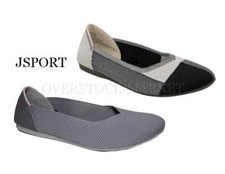 NEW  WOMENS JSPORT DOREEN FLAT LIGHTWEIGHT KNIT SLIP ON SHOE VARIETY SIZE/COLOR
