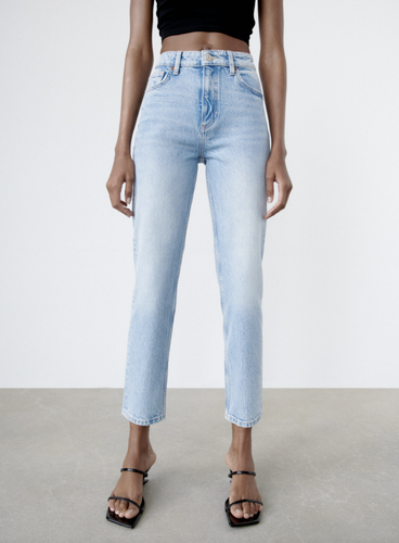ZARA WOMAN NWT HIGH-WAISTED SLIM JEANS 