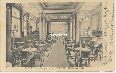 AK Magdeburg Cafe`Peters Breiteweg 20  (c692)