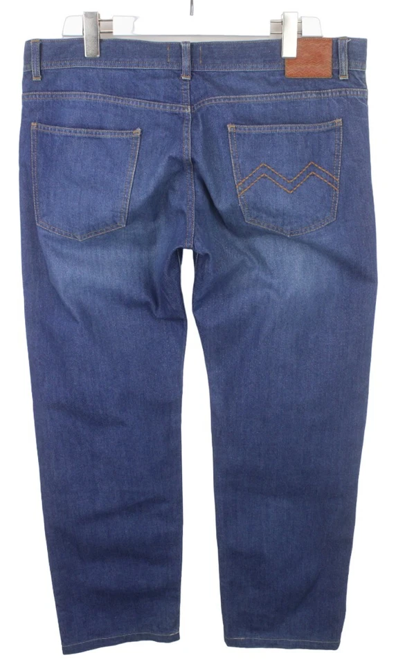 Missoni Vaqueros Hombres (Eu) 54 Corte Normal Desteñir Efecto Botón Fly Azul - Imagen 2 de 4