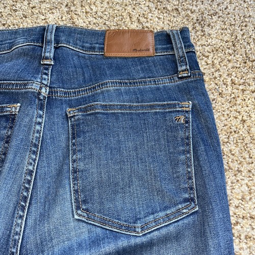 Madewell Blue Denim 10" High-Rise Skinny Jeans Womens Stretch Size 27 X 27.5 - Picture 13 of 13
