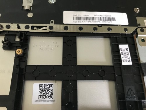 BA83-02205A Samsung Galaxy Book NP750XDA-KD3UK Palmrest TouchPad Keyboard (B401) - Picture 10 of 10