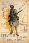 W9 Vintage WWI French Infantry Military War Recruitment Poster WW1 A1 A2 A3
