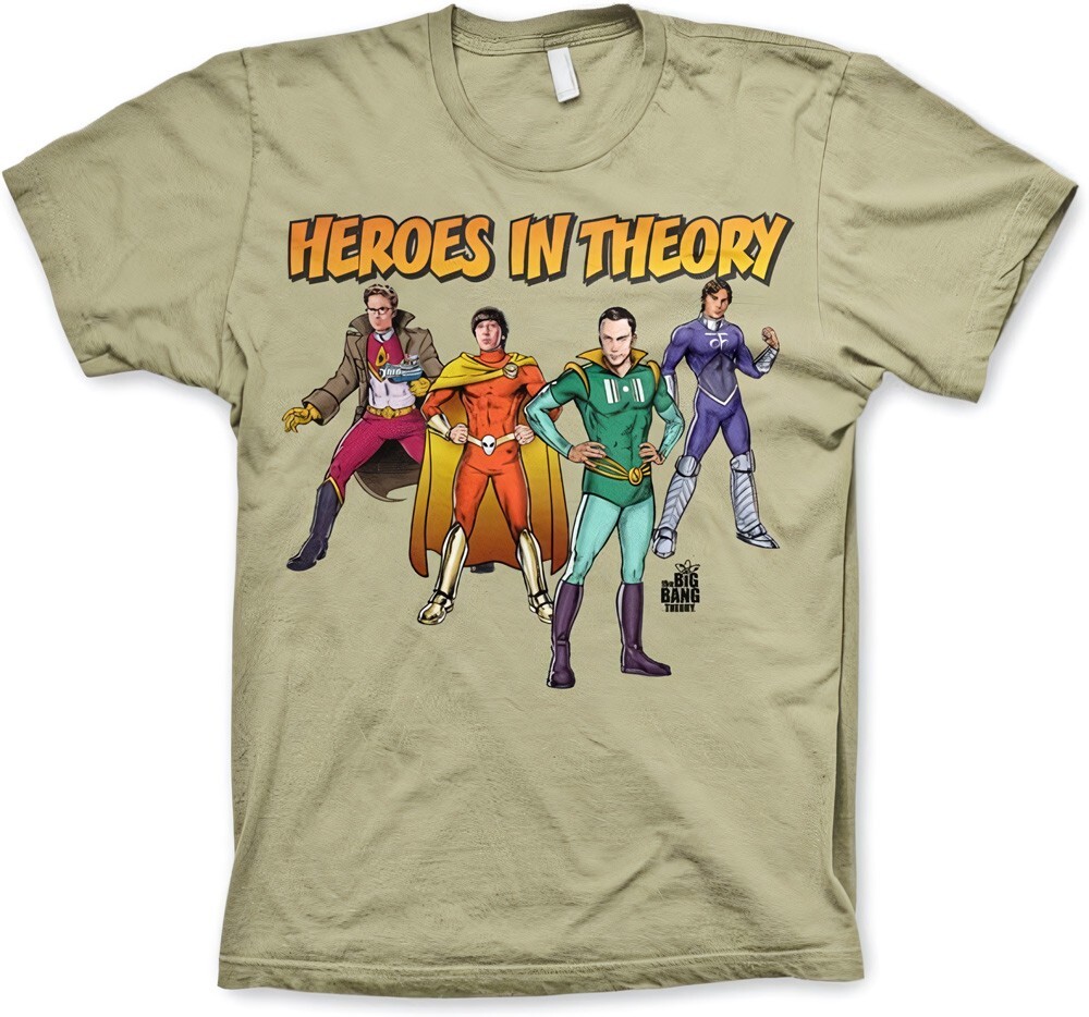 Футболка The Big Bang Theory TBBT Heroes In Theory цвета хаки 5390₽