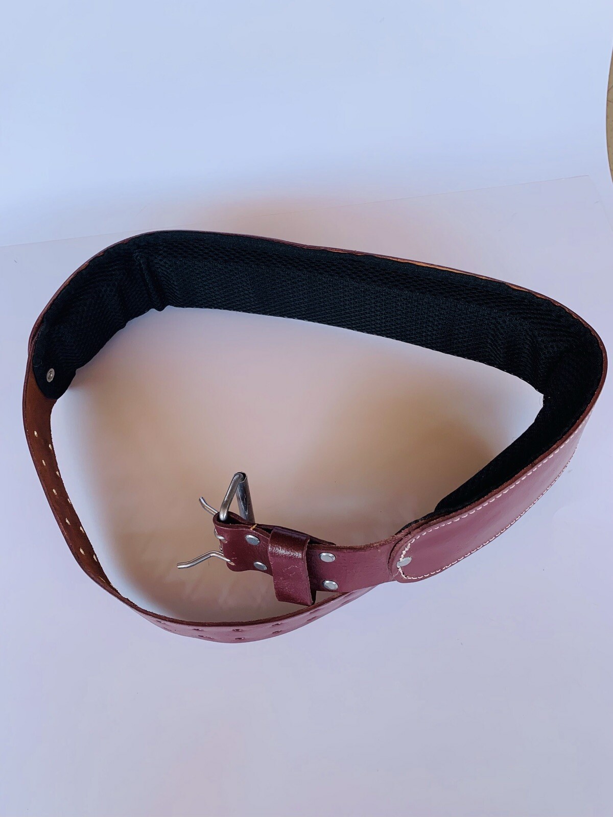Leather belt construction adjustable one size-image