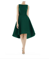 ALFRED SUNG D697W HIGH LOW HUNTER V-22  COCKTAIL DRESS sz 22