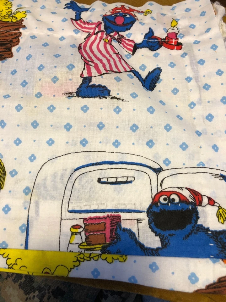 CORTINA CENEFA VENTANA de colección Sesame Street Bert Ernie Cookie Monster Big Bird Foto 4 de 4