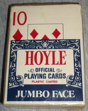 Vintage Hoyle Jumbo Face Nevada Finish Playing Cards ~ S.C. Tax Stamp ~ Sealed