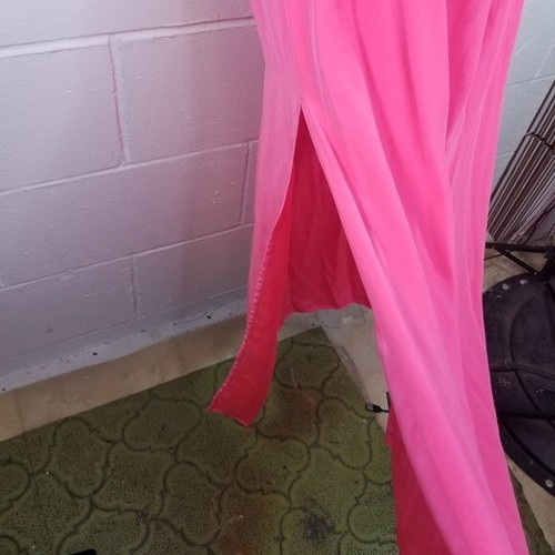 Amanda Uprichard Gizelle hot pink silk strapless maxi dress medium - Picture 10 of 11