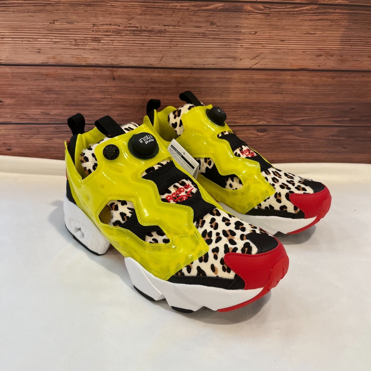 Reebok Instapump Fury atmos Citron Animal Men's Athletic Sneaker FZ4432