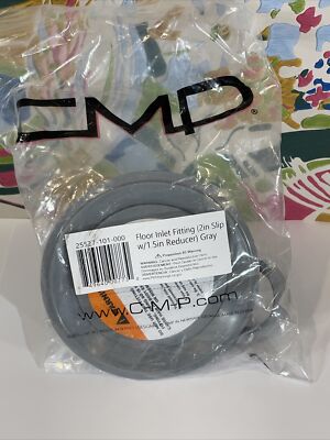 CMP In-Floor Inlet Fitting with Reducer in Gray Custom Molded 25527-101-000