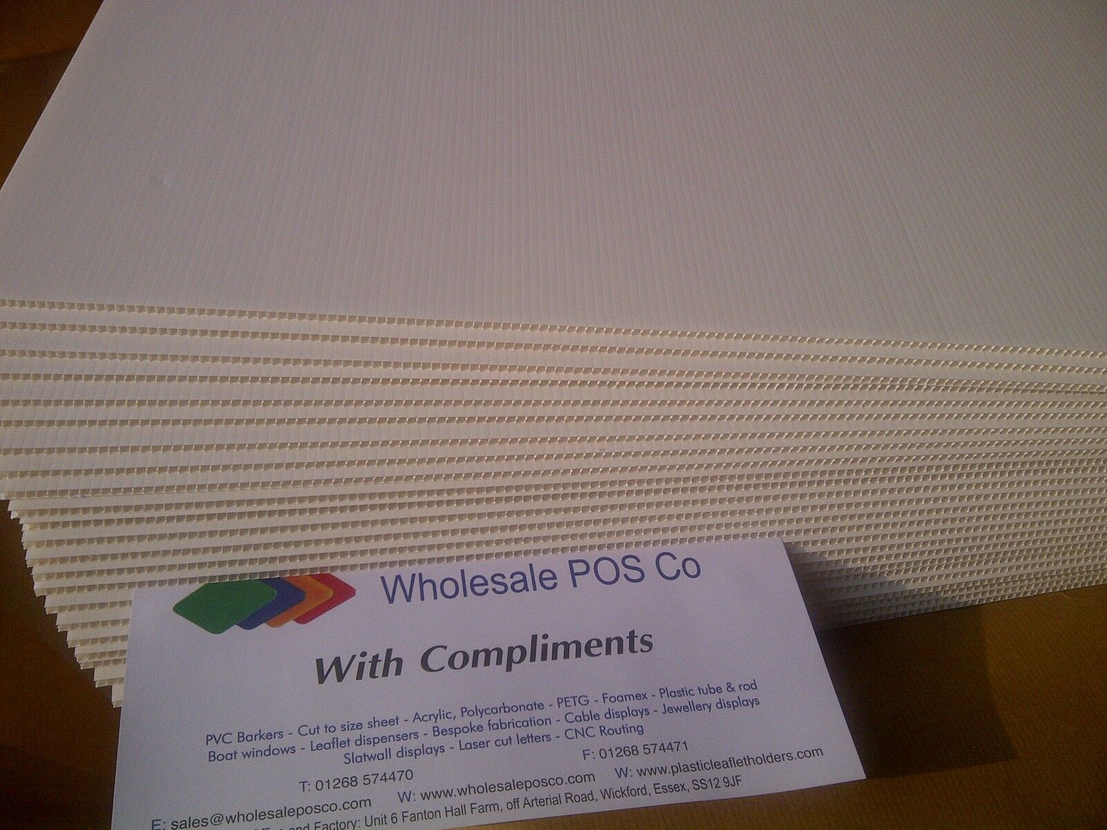 Correx Fluted Board Estate Agent For Sale Sign White Sheet Corrugated Plastic Nowa wysoka jakość