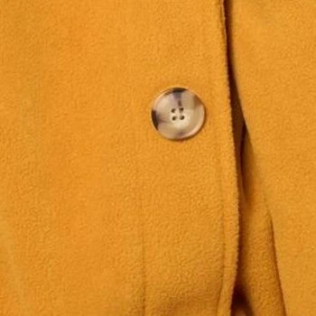 Chaqueta para mujer Denim & Co. talla M botón adaptativo polar unido con amarillo A624919 Foto 2 de 4