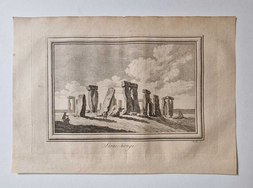 ROOKER Stonehenge (1770 Antique Engraving) - Imagen 1 de 1