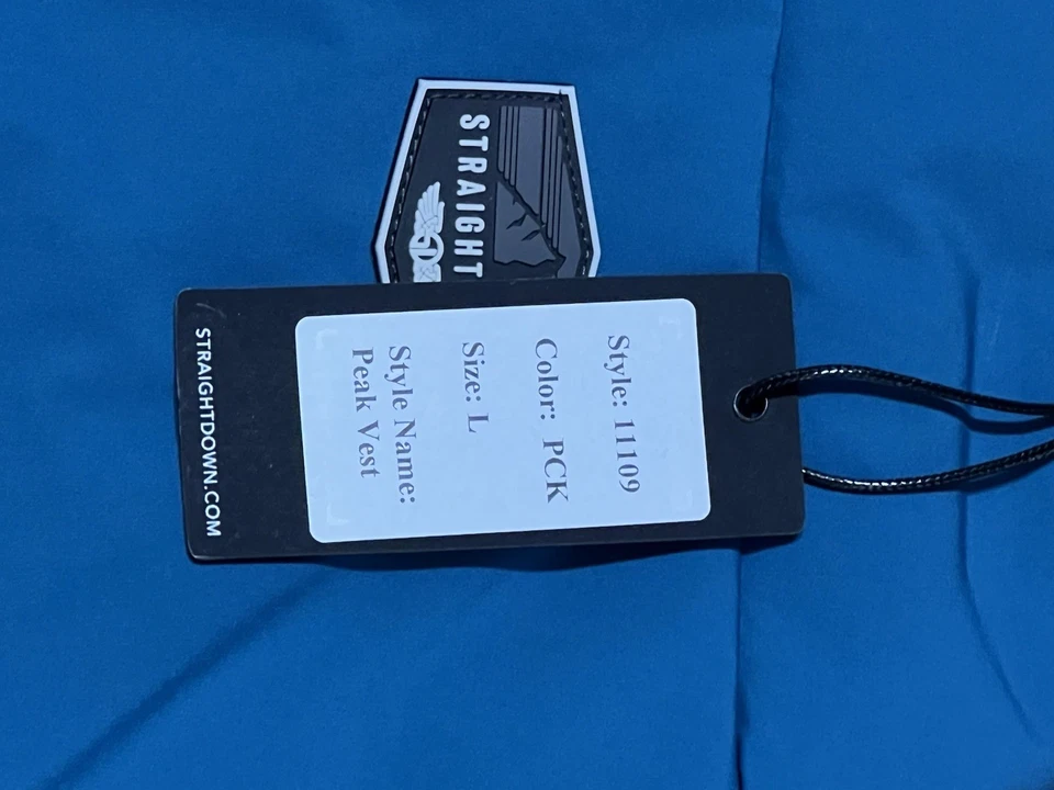 Chaleco pico recto plumón de ganso, grande, ¡nuevo! Foto 3 de 3