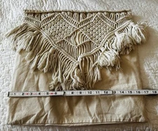 Macramé Bohemian Pillow Sham Zipper Closure Not Including Pillow Just The Cover.