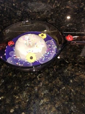 Handmade Candle in Mini Frying Pan Lemon Berry Ladybug Black Eyed Susan Dessert