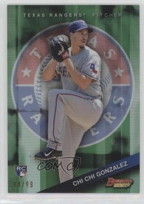 2015 Bowman's Best Green Refractor 94/99 Chi Chi Gonzalez #4 Rookie RC 1h5