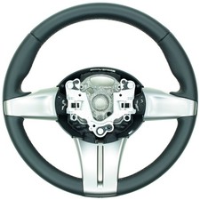 BMW E85 E86 Z4 Lenkrad Lederlenkrad neu bezogen im Tausch Nappa schwarze N�hte