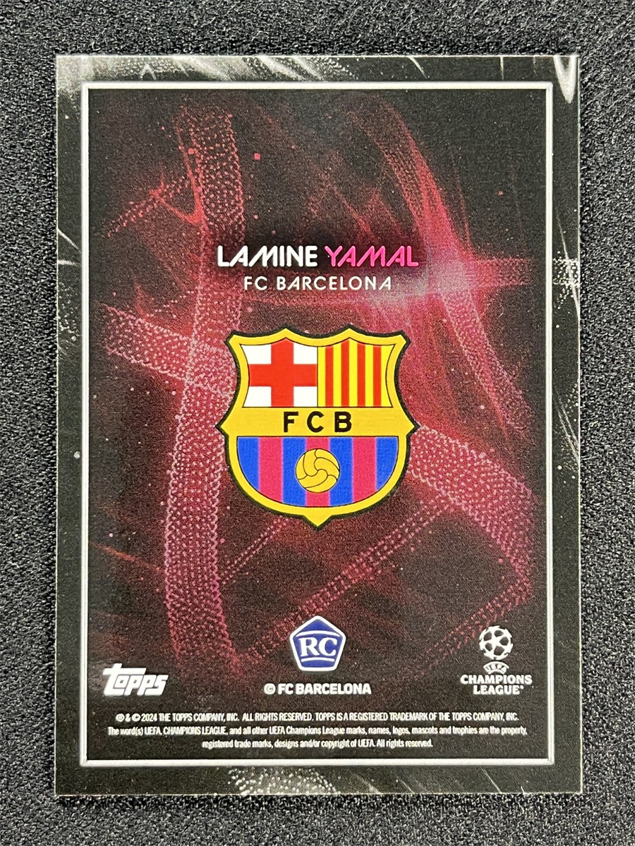 2024 Topps Knockout Football DNA Lamine Yamal RC Rookie FC Barcelona view 2