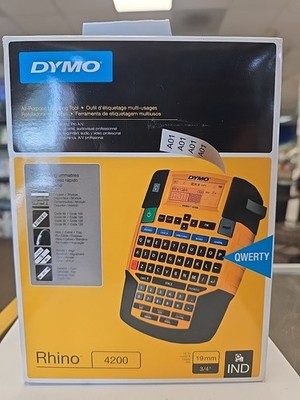 Dymo Rhino 4200 Basic Industrial Handheld Label Maker 1 Line 4 3/50x8 23/50x2