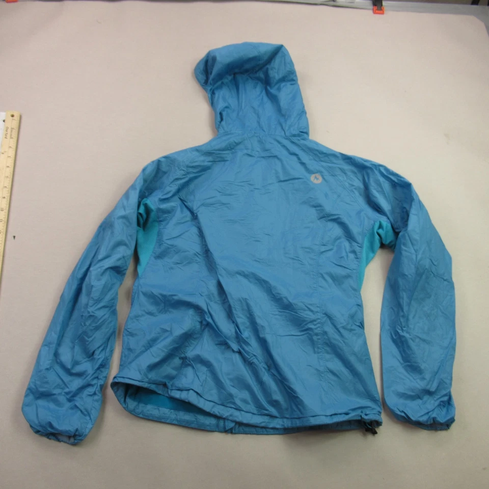 Marmot Jacket Womens Medium Full Zip Long Sleeve Hooded Outdoors Pockets Blue - Image 4 of 4
