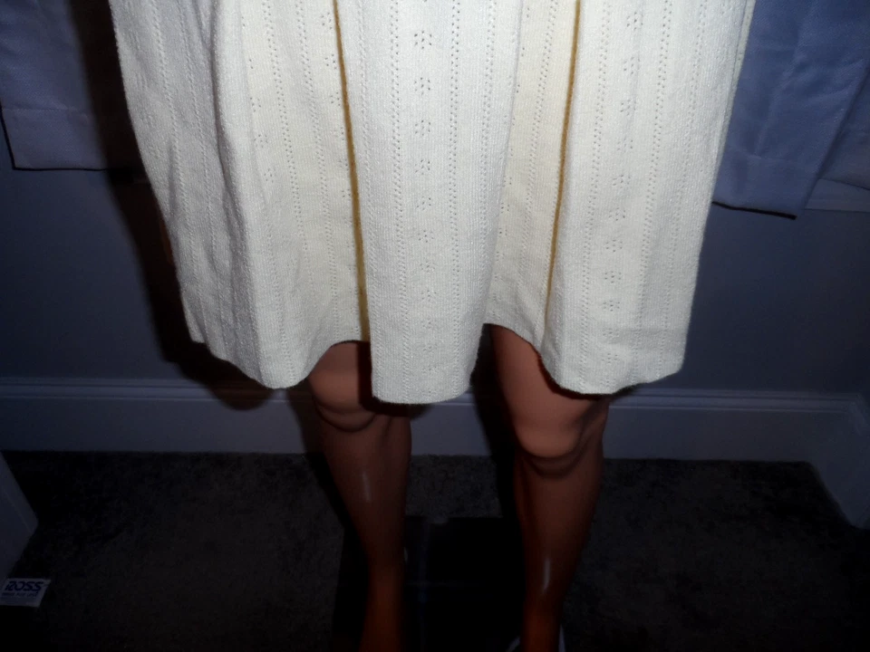 Lindo Hippie Rosa Talla XL Amarillo Vieira Dobladillo Suéter Falda Nuevo sin Etiquetas Foto 4 de 4