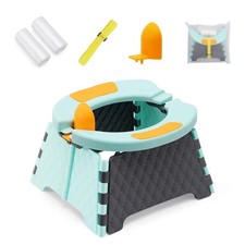 Portable Potty Training Chair Toddlers Foldable Indoor/Outdoor Use Camping