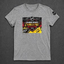 NHL T Shirt 10 Womens Black Global Series Germany 2018 Ice Hockey Event Tee