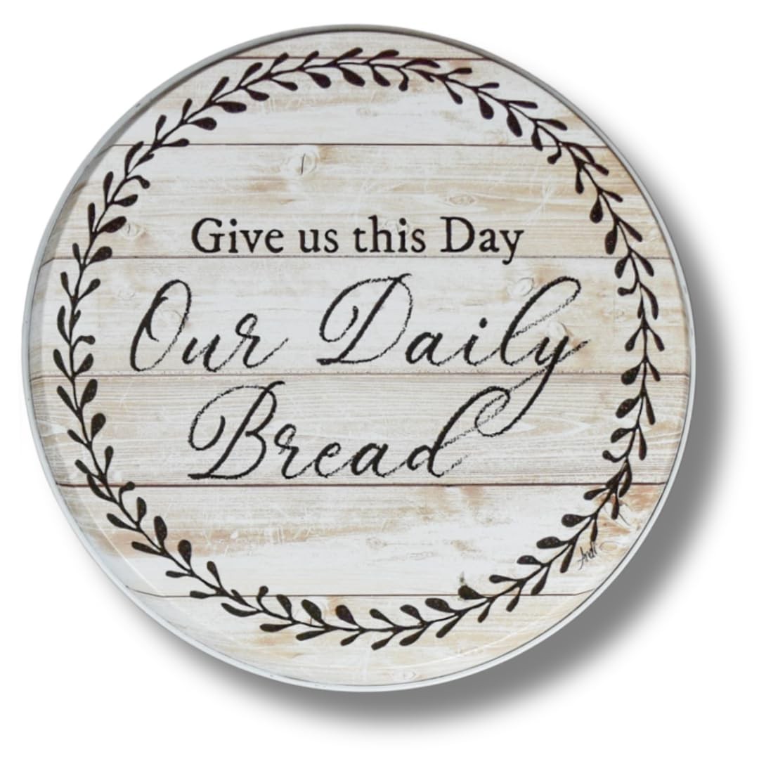 Range Kleen Give Us This Day Set of 4 Round Electric Range Burner Covers