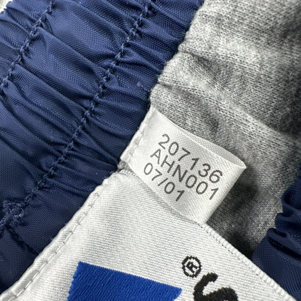 Vintage Y2K Adidas Nylon Lined Track Pants Men Large Blue Red Ankle Zip 2001 - Image 2 of 4