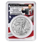 2023 (W) $1 American Silver Eagle PCGS MS70 FDOI Trump 45th President Label