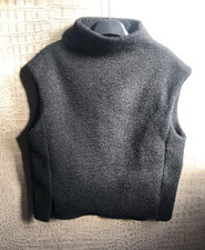 Zara maglione lana teddy pelliccia look gilet smanicato gilet M 12 