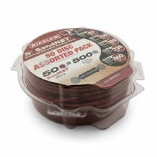 Diablo 5” SandNET Mesh Sanding Discs 50-Pack Assorted Grit 80-400 Hook & Loop