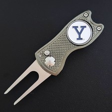 Yale University Bulldogs Switchblade Divot Repair Tool 2-Sided Golf Ball Marker