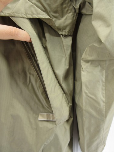 VINTAGE LL Bean Jacket Men Medium Beige Rain Coat Trench Vented Hoodie 80s 90s * - Picture 7 of 18