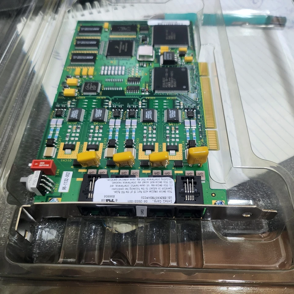 Dialogic D/4PCIU 4-Port PCI Analog Voice/Fax Card - NEW! - Image 2 of 3