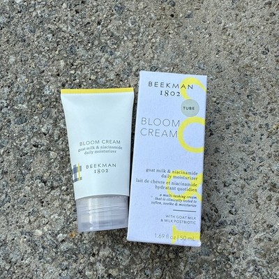 BEEKMAN 1802 ~ BLOOM CREAM GOAT MILK DAILY MOISTURIZER ~ 1.69 fl.  oz.  Tube