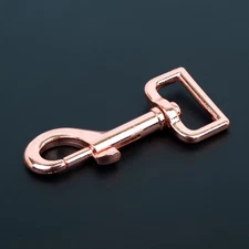 10 - 1 Inch Rose Gold Lightweight Swivel Snap Hooks Closeout