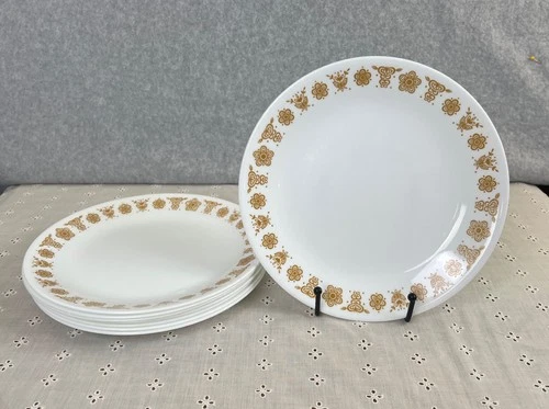 Vintage Corelle Pyrex Butterfly Gold 8 1/2”Salad Plate EUC