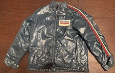 Vintage, The Great Lakes Jacket, Purolator Satin Blue Racing Jacket, Adult Med