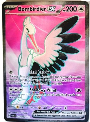 Bombirdier EX HP200 2023 Collectible Rare Holo Pokemon Card No