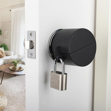 Door Knob Lockout Device with Padlock, round Door Handle Security Lock, Prevents