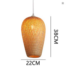lampe suspendue Lustre Plafond luminaire Rotin Osier Bambou luminaire