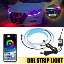 15-60cm Dreamcolor Rgb Car Led Drl Daytime Running Hood Strip Light App Remote 15-60cm Dreamcolor Rgb Car Led Drl Daytime Running Hood Strip Light App Remote