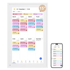 Digital Calendar 15.6" Chore Chart 1080P Full HD Interactive Touchscreen, S...