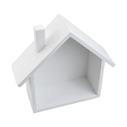 Aesthetic Pine Wood Shelf in Charming House Shape for Stylish Interiors - Picture 7 of 70