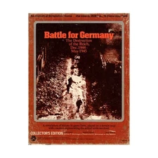 SPI WWII Boxed Game Battle for Germany (Collector's Ed) Box Fair/VG+