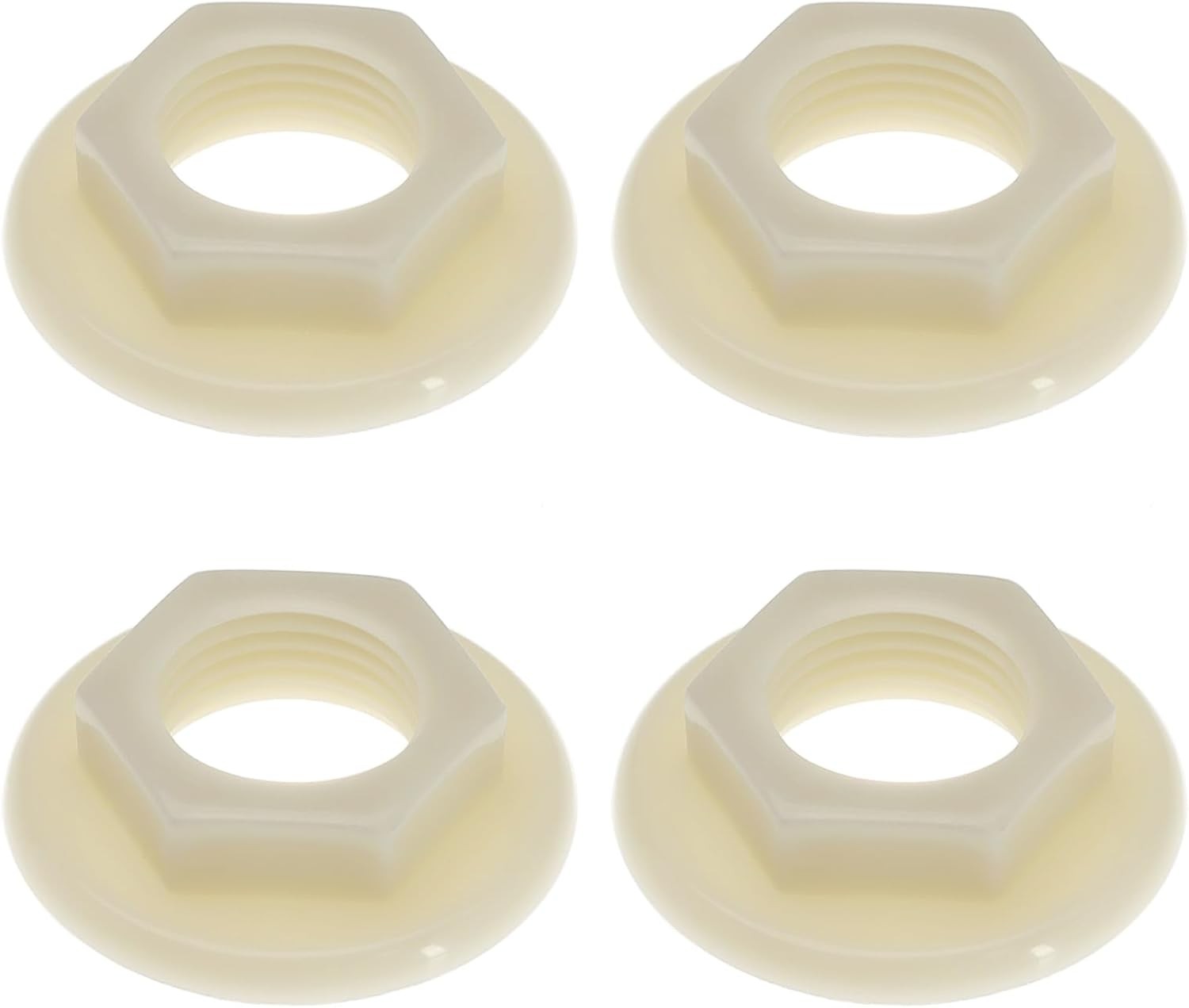 EMSea 4Pcs Sink Tap Back Nut 1/2"" BSP Plastic Back Nuts Accessories for Bathroo